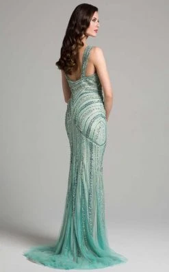 Lara Dresses - 33201 Sparkling Beaded Sheath Long Gown
