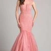 Lara Dresses - 33203 Beaded High Neck Mermaid Gown 2 Lara Dresses - 33203 Beaded High Neck Mermaid Gown