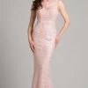 Formal Gowns Lara Dresses - 33218 Beaded Bateau Sheath Dress 1 Formal Gowns Lara Dresses - 33218 Beaded Bateau Sheath Dress