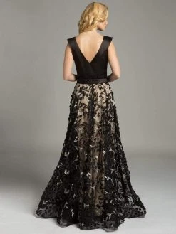 Lara Dresses - 33239 Beaded Floral Embroidered A-Line Gown Formal Gowns