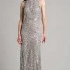 Formal Gowns Lara Dresses - 33260 Sequined Jewel Column Dress 2 Formal Gowns Lara Dresses - 33260 Sequined Jewel Column Dress