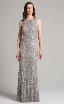 Formal Gowns Lara Dresses - 33260 Sequined Jewel Column Dress