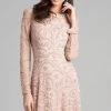 Lara Dresses - 33407 Embellished Bateau A-line Dress Cocktail Dresses