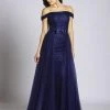 Lara Dresses - 33537 Embellished Off-Shoulder A-line Dress Formal Gowns