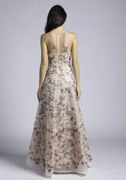 Lara Dresses - 33629 Lovely Floral Embellished A-line Gown 5 Lara Dresses - 33629 Lovely Floral Embellished A-line Gown