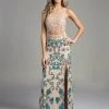 Formal Gowns Lara Dresses - 42637 Foxy Cutout Dress With Colorful Embellishments