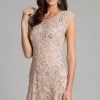 Lara Dresses Embellished Scoop Sheath Evening Dress 33404 - 1 Pc Ivory In Size 10 Available 2 Lara Dresses Embellished Scoop Sheath Evening Dress 33404 - 1 Pc Ivory In Size 10 Available