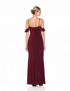 Laundry - 97H15410 Cowl Neck Off Shoulder Long Sheath Gown Formal Gowns