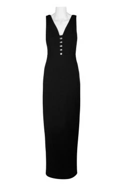 Formal Gowns Laundry - 98M25405 Sleeveless V Neck Cage Cutout Evening Dress 11 Formal Gowns Laundry - 98M25405 Sleeveless V Neck Cage Cutout Evening Dress