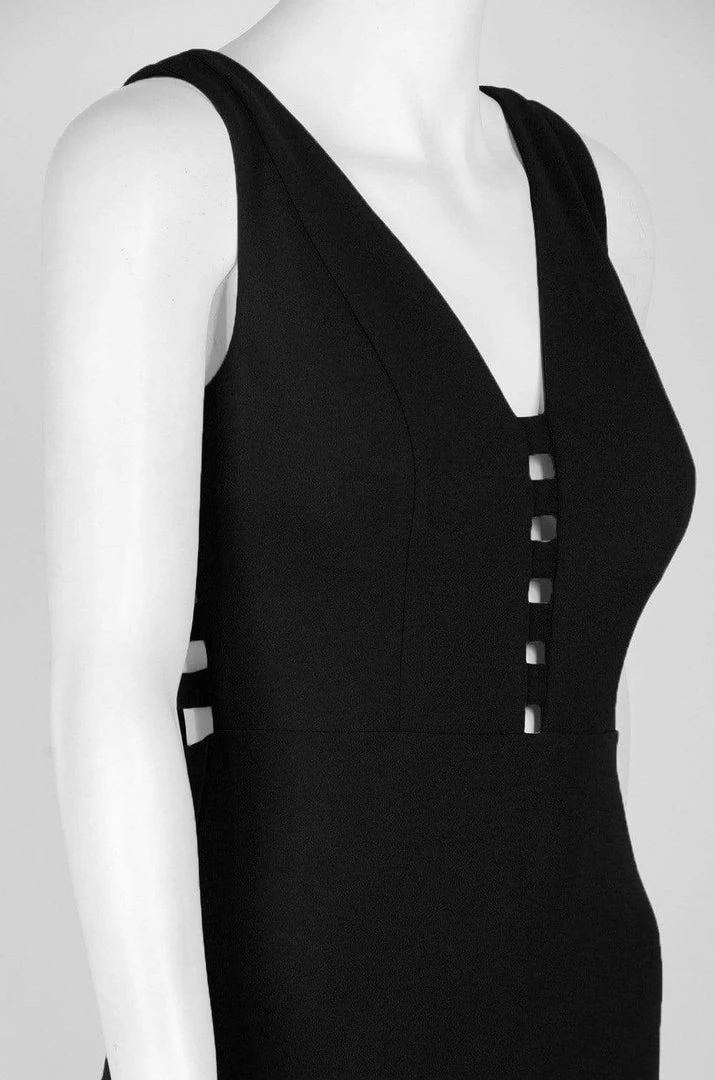 Formal Gowns Laundry - 98M25405 Sleeveless V Neck Cage Cutout Evening Dress 8 Formal Gowns Laundry - 98M25405 Sleeveless V Neck Cage Cutout Evening Dress