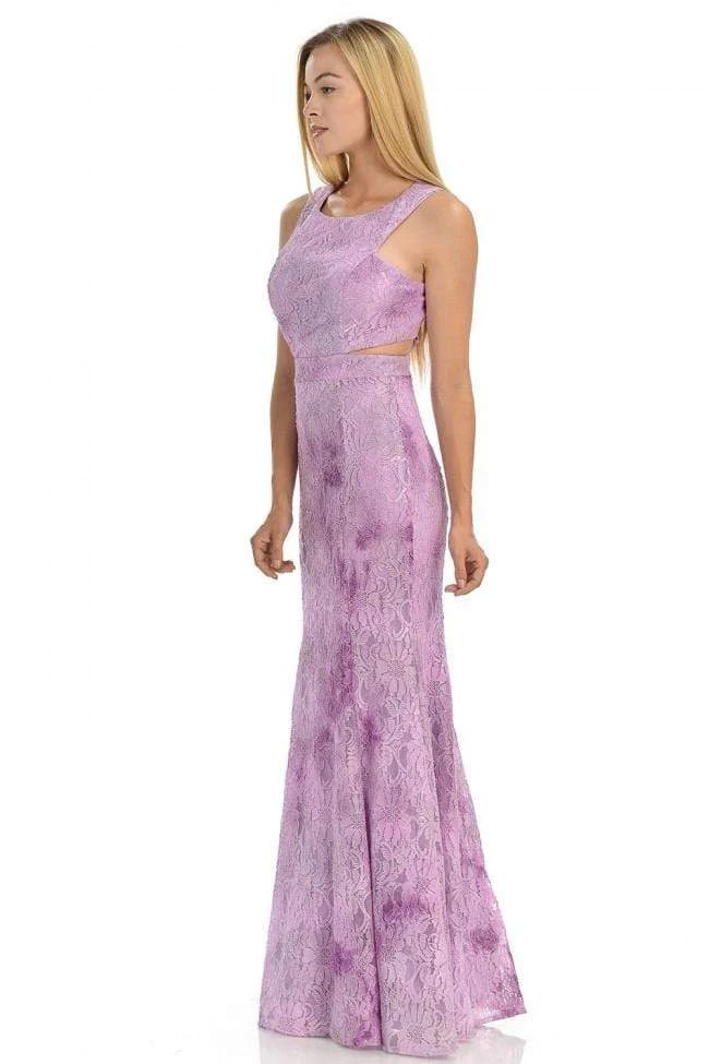 Formal Gowns Lenovia - 5151 Lace Halter Neck Fit And Flare Dress 4 Formal Gowns Lenovia - 5151 Lace Halter Neck Fit And Flare Dress