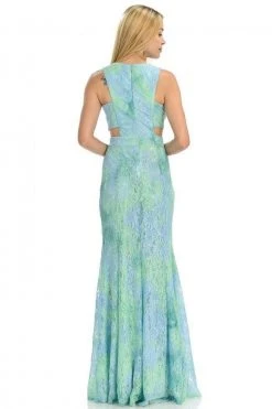 Formal Gowns Lenovia - 5151 Lace Halter Neck Fit And Flare Dress 12 Formal Gowns Lenovia - 5151 Lace Halter Neck Fit And Flare Dress