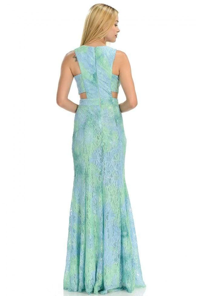 Formal Gowns Lenovia - 5151 Lace Halter Neck Fit And Flare Dress 6 Formal Gowns Lenovia - 5151 Lace Halter Neck Fit And Flare Dress