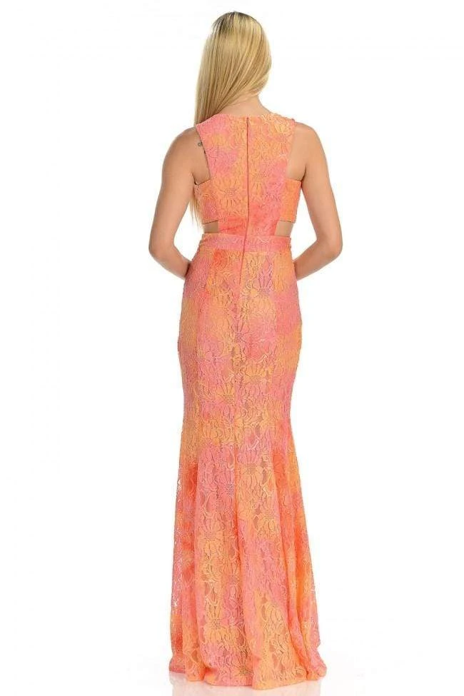 Formal Gowns Lenovia - 5151 Lace Halter Neck Fit And Flare Dress 8 Formal Gowns Lenovia - 5151 Lace Halter Neck Fit And Flare Dress