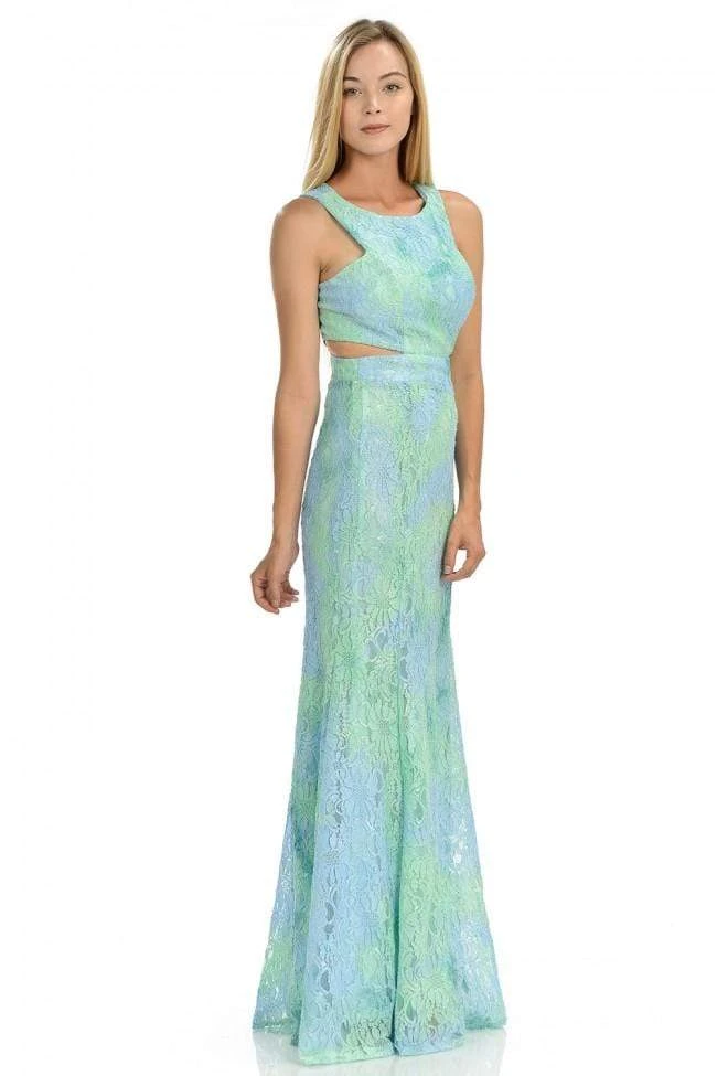 Formal Gowns Lenovia - 5151 Lace Halter Neck Fit And Flare Dress 5 Formal Gowns Lenovia - 5151 Lace Halter Neck Fit And Flare Dress