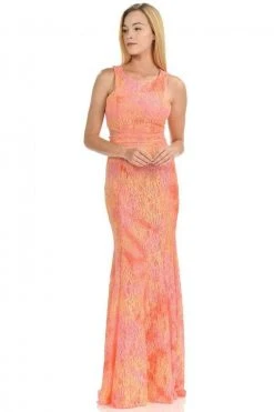 Formal Gowns Lenovia - 5151 Lace Halter Neck Fit And Flare Dress 13 Formal Gowns Lenovia - 5151 Lace Halter Neck Fit And Flare Dress