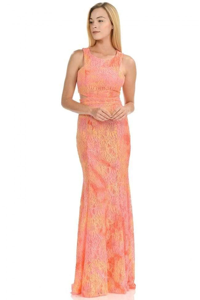 Formal Gowns Lenovia - 5151 Lace Halter Neck Fit And Flare Dress 7 Formal Gowns Lenovia - 5151 Lace Halter Neck Fit And Flare Dress