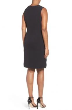 Cocktail Dresses London Times - L1930M Crystal Trim Sheath Dress