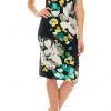 London Times - T3252P Floral Jewel Cocktail Dress Cocktail Dresses