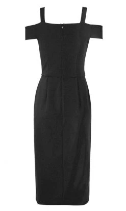 Plus Size Dresses London Times - T3354M Off Shoulder Knee Length Dress 12 Plus Size Dresses London Times - T3354M Off Shoulder Knee Length Dress