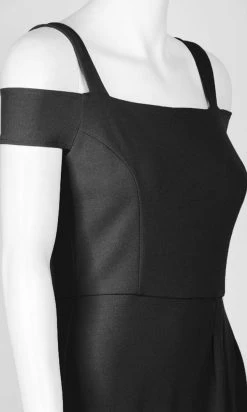 Plus Size Dresses London Times - T3354M Off Shoulder Knee Length Dress 13 Plus Size Dresses London Times - T3354M Off Shoulder Knee Length Dress