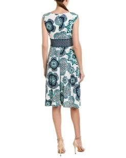 London Times - T4439M Printed Jewel A-Line Cocktail Dress 9 London Times - T4439M Printed Jewel A-Line Cocktail Dress