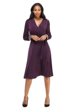 Mother Of The Bride London Times - T4547M V-Neck Long Sleeves A-Line Dress 19 Mother Of The Bride London Times - T4547M V-Neck Long Sleeves A-Line Dress