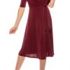 London Times - T4667M Elbow Length Flowy Midi Dress 1 London Times - T4667M Elbow Length Flowy Midi Dress