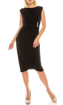 Cocktail Dresses London Times - T4678M Knee-Length Sheath Dress