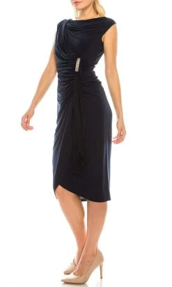 Cocktail Dresses London Times - T4678M Knee-Length Sheath Dress