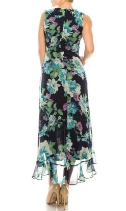Cocktail Dresses London Times - T4899M Sleeveless Flowy Floral Dress 9 Cocktail Dresses London Times - T4899M Sleeveless Flowy Floral Dress