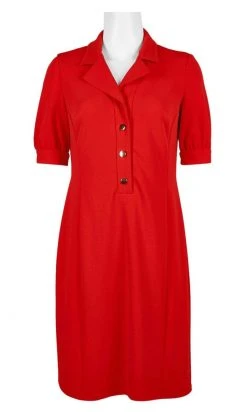 London Times - T4939M Collared Button Down Stretch Crepe Dress Cocktail Dresses 20 London Times - T4939M Collared Button Down Stretch Crepe Dress Cocktail Dresses