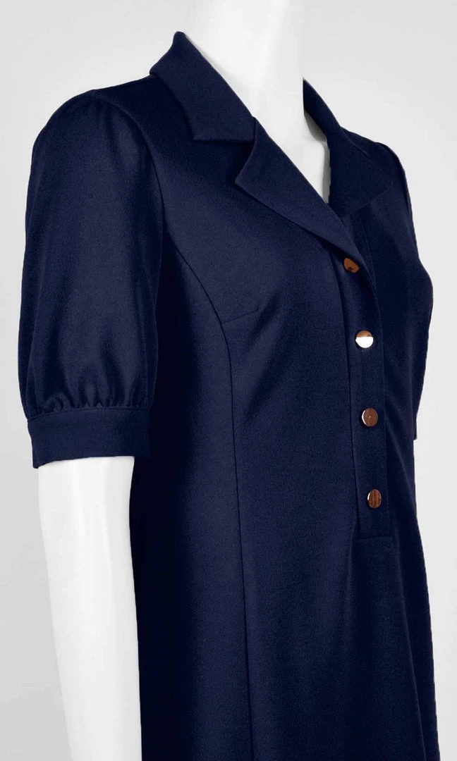 London Times - T4939M Collared Button Down Stretch Crepe Dress Cocktail Dresses 7 London Times - T4939M Collared Button Down Stretch Crepe Dress Cocktail Dresses
