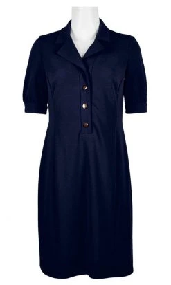 London Times - T4939M Collared Button Down Stretch Crepe Dress Cocktail Dresses 15 London Times - T4939M Collared Button Down Stretch Crepe Dress Cocktail Dresses