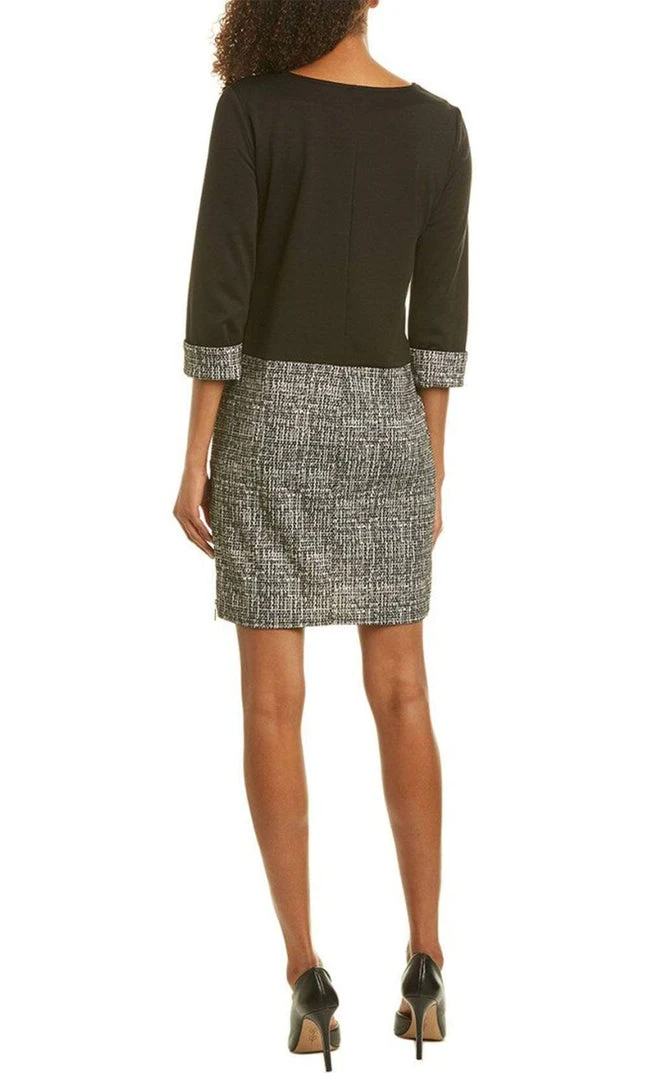 Cocktail Dresses London Times - T4992M Jewel Crepe Sheath Cocktail Dress 4 Cocktail Dresses London Times - T4992M Jewel Crepe Sheath Cocktail Dress