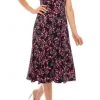 Cocktail Dresses London Times - T5339M Jewel Floral Print A-Line Dress
