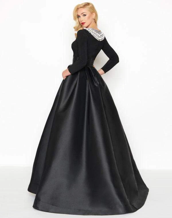 Mac Duggal - 12093R Embellished Long Sleeves Ballgown Formal Gowns 7 Mac Duggal - 12093R Embellished Long Sleeves Ballgown Formal Gowns
