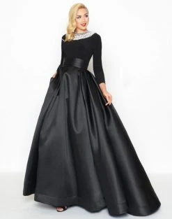 Mac Duggal - 12093R Embellished Long Sleeves Ballgown Formal Gowns 11 Mac Duggal - 12093R Embellished Long Sleeves Ballgown Formal Gowns