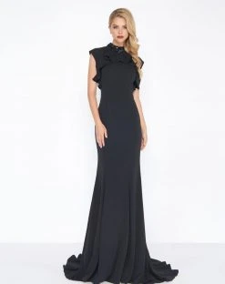 Mac Duggal - 2014R Bejeweled High Neck Ruffled Sheath Gown 7 Mac Duggal - 2014R Bejeweled High Neck Ruffled Sheath Gown