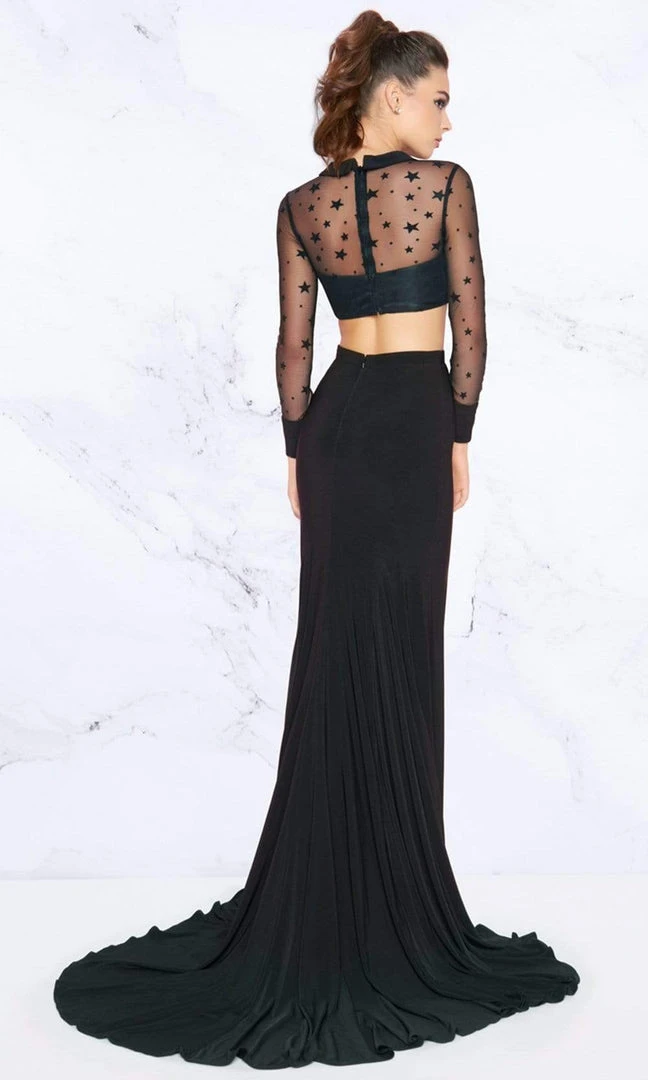 Mac Duggal - 2039L Two Piece Star Embroidered Jersey Dress 4 Mac Duggal - 2039L Two Piece Star Embroidered Jersey Dress