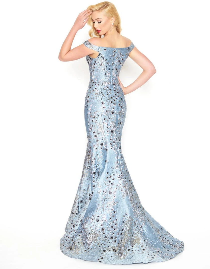 Mac Duggal - 2057R Fitted Off-Shoulder Trumpet Evening Gown 4 Mac Duggal - 2057R Fitted Off-Shoulder Trumpet Evening Gown