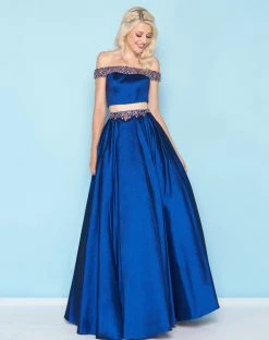 Formal Gowns Mac Duggal - 40745H Two-Piece Sequined Off-Shoulder Ballgown 7 Formal Gowns Mac Duggal - 40745H Two-Piece Sequined Off-Shoulder Ballgown