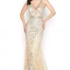 Mac Duggal - 50416D Sheer Floral Embroidered Sleeveless Gown 2 Mac Duggal - 50416D Sheer Floral Embroidered Sleeveless Gown