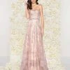 Mac Duggal - 50420D Strapless Sheer Floral Lace Evening Gown 2 Mac Duggal - 50420D Strapless Sheer Floral Lace Evening Gown