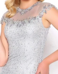 Formal Gowns Mac Duggal - 50504D Jewel Illusion Neckline Sheath Evening Gown