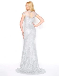 Formal Gowns Mac Duggal - 50504D Jewel Illusion Neckline Sheath Evening Gown