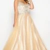 Formal Gowns Mac Duggal - 65037F Embellished Shimmering Evening Gown 2 Formal Gowns Mac Duggal - 65037F Embellished Shimmering Evening Gown