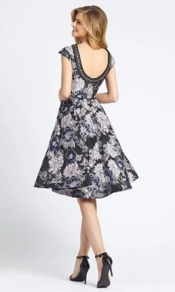 Mac Duggal - 66750D Floral Detailed Bateau A-line Dress Prom Dresses 11 Mac Duggal - 66750D Floral Detailed Bateau A-line Dress Prom Dresses