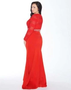 Mac Duggal - 77383F Embellished Illusion Jewel Sheath Dress Formal Gowns