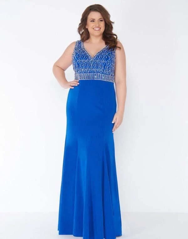 Mac Duggal - 77388F Sleeveless Embellished V-neck Sheath Dress 3 Mac Duggal - 77388F Sleeveless Embellished V-neck Sheath Dress